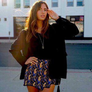 NWT Zara Printed Mini Skirt